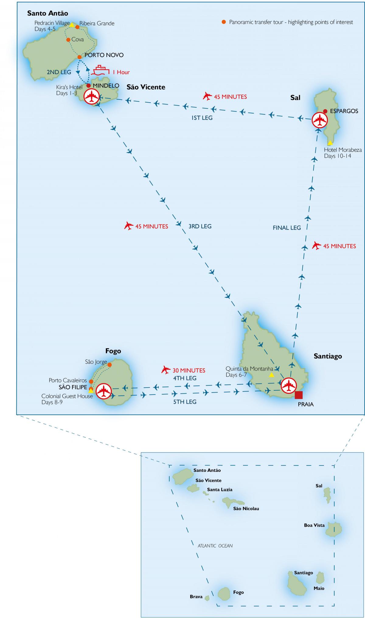 аэропорты карте Кабо-Верде 