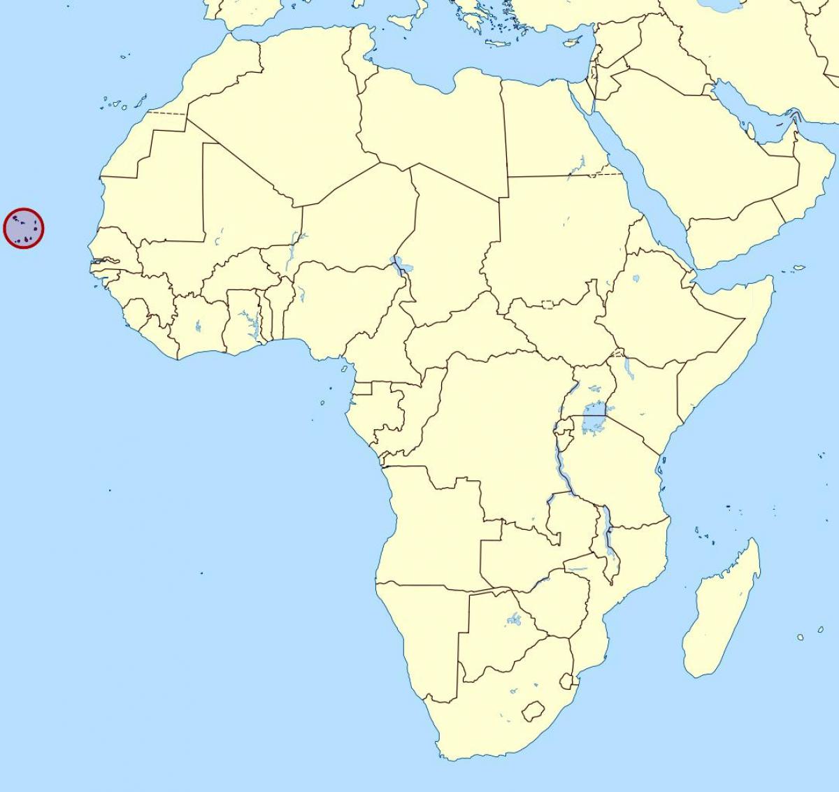 карта Кабо-Верде расположение на карте 
