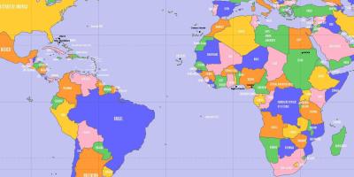 Расположение Кабо-Верде на карте мира